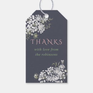 Trendy colorways Baby's Breath Baby Shower Gift Tags