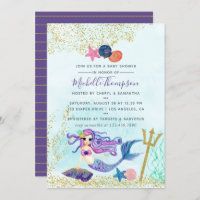 Trendy Colorways Mermaid themed Baby Shower