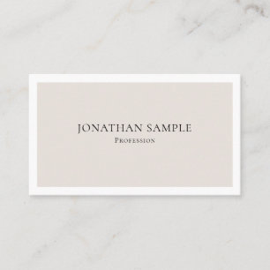 Trendy Colour Minimalist Modern Stylish Design Business Card
