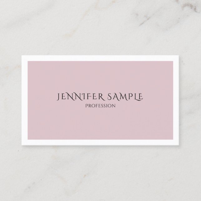Trendy Colour Modern Sophisticated Clean Design Business Card (Front)