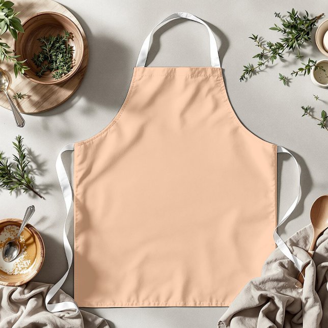Trendy Colour Peach Fuzz Solid Colour | Elegant Apron (Creator Uploaded)
