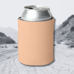 Trendy Colour Peach Fuzz Solid Colour Elegant Can Cooler