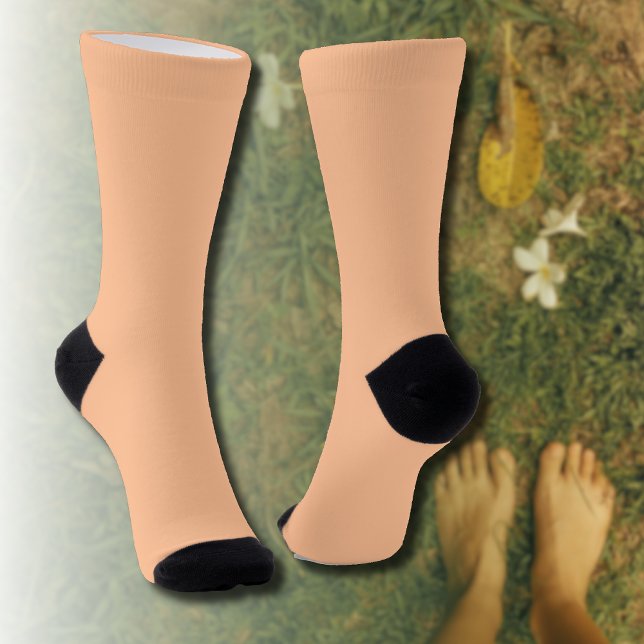 Trendy Colour Peach Fuzz Solid Colour | Elegant Socks (Creator Uploaded)