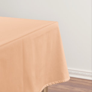 Trendy Colour Peach Fuzz Solid Colour Elegant Tablecloth