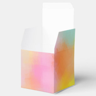 Trendy Colourful Abstract Art Elegant Modern Favour Box