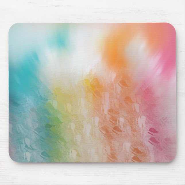 Trendy Colourful Abstract Art Elegant Modern Mouse Pad (Front)