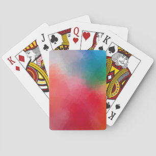 Trendy Colourful Abstract Elegant Modern Template Playing Cards