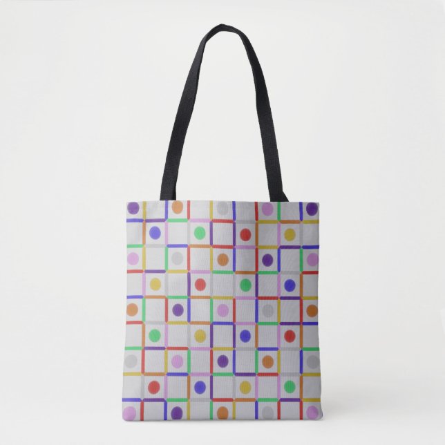 Trendy Colourful Abstract Tote Bag (Front)