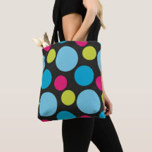 Trendy Colourful Dots Modern Pattern Pink Blue Fun
