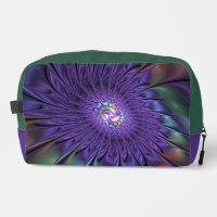 Trendy Colourful Modern Abstract Fractal Flower