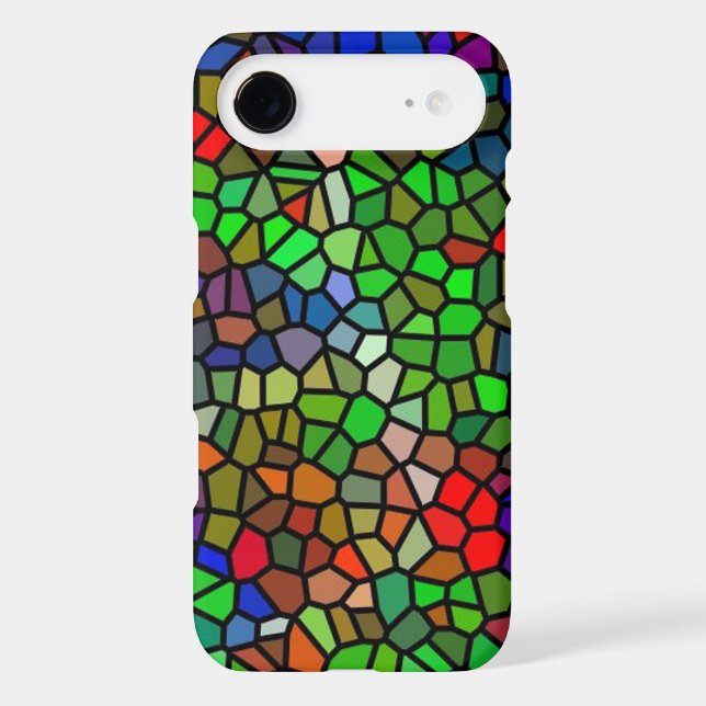 Trendy Colourful stained glass Case-Mate iPhone Case (Back)
