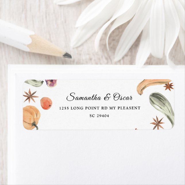 Trendy Colourful Watercolor Pumpkin | Autumn Vibes (Insitu)