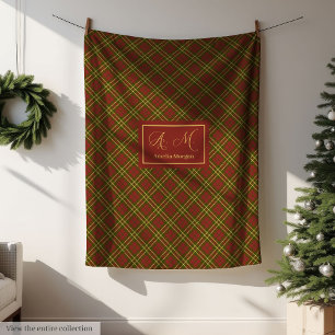Trendy Colours Throw Blanket Rustic Autumn Plaid