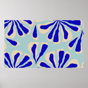 Trendy contemporary floral seamless pattern. poster