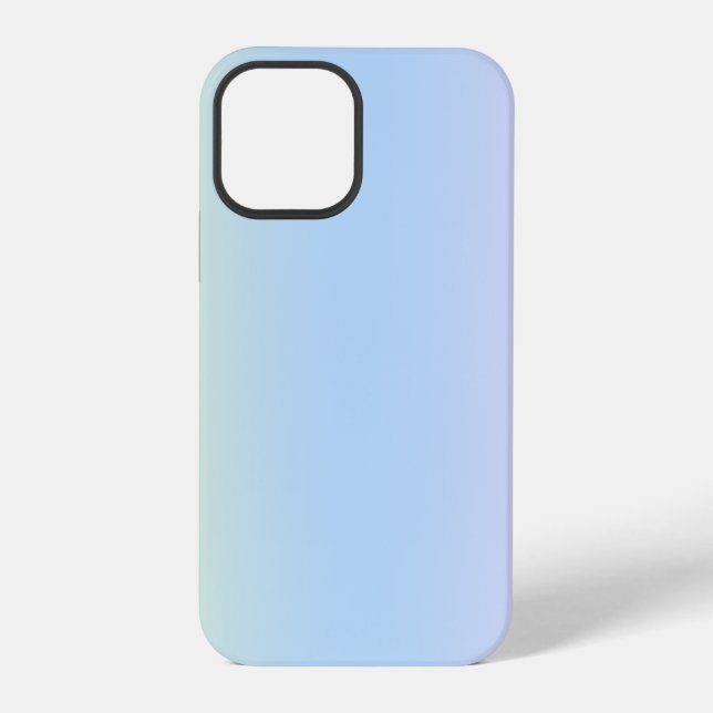 Trendy Contemporary Light Blue iPhone Case (Back)