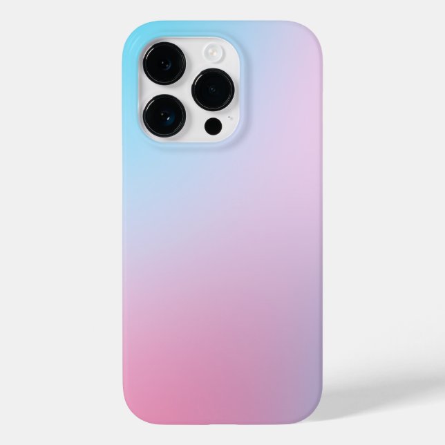 Trendy Contemporary Teal Pink Blue Case-Mate iPhone Case (Back)