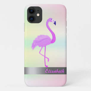 Trendy Cool Flamingo Holographic Iridescent Case-Mate iPhone Case