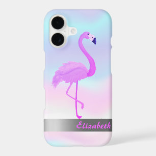 Trendy Cool Flamingo Holographic - Personalised