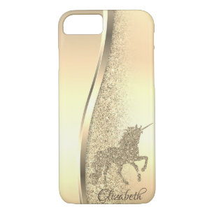 Trendy Cool Gold Glitter Unicorn - Personalised Case-Mate iPhone Case