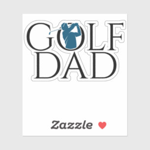 Trendy Cool "GOLF DAD" Orange Custom Cut Vinyl