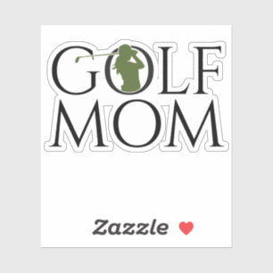 Trendy Cool "GOLF MOM" Green Custom Cut Vinyl