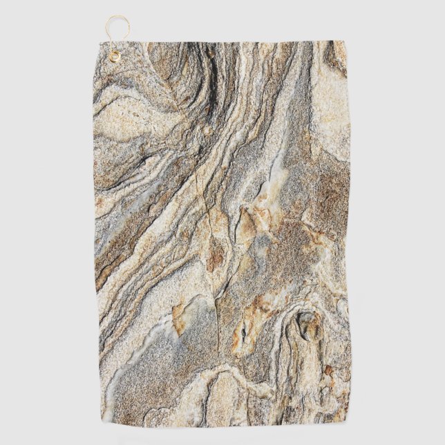 Trendy Cool Marble Pattern  Golf Towel (Front)