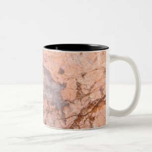 Trendy Cool Marble Stone Texture Two-Tone Coffee Mug