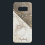 Trendy  Cool Marble Texture- Personalised Case-Mate Samsung Galaxy S8 Case<br><div class="desc">Modern cream marble stone texture with your name.</div>