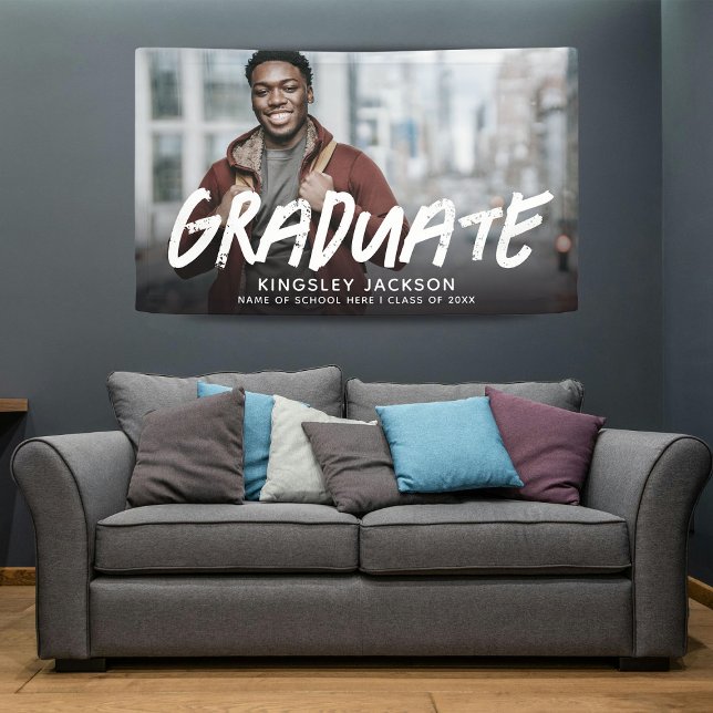 Trendy Cool Modern Urban Graduate Photo Banner (Creator Uploaded)
