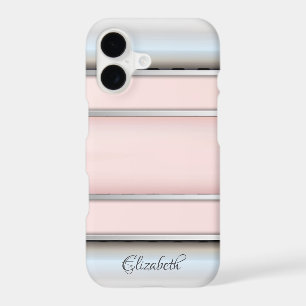 Trendy Cool Striped Silver - Personalised