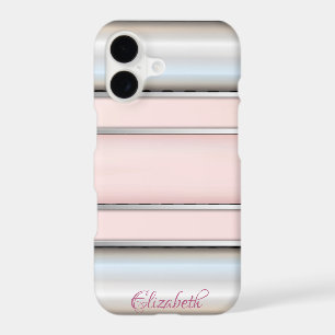Trendy Cool Striped Silver - Personalised