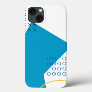Trendy, cool, urban geometric Memphis illustration iPhone 13 Case