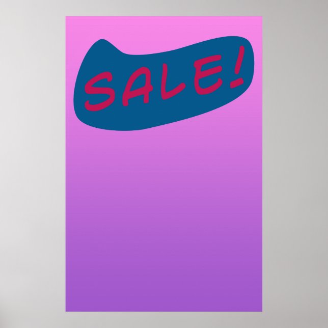 Trendy Cool Zine Style Sale Poster (Front)