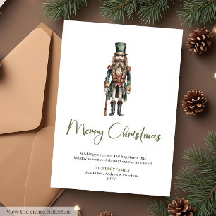 Trendy Cosy Script Font Christmas Greeting Card