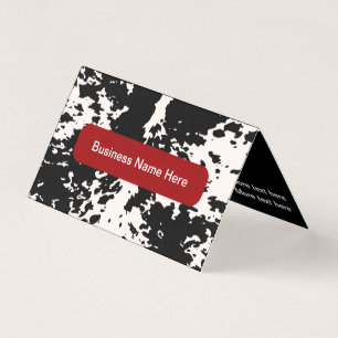 Trendy Country Cow Pattern Business Cards