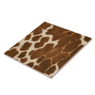 Trendy Cow Faux Leather Elegant Collection Tile