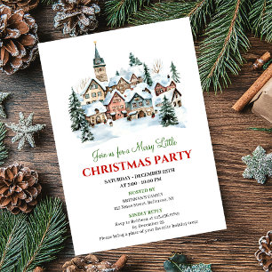 Trendy cozy Christmas scene festive dinner invites