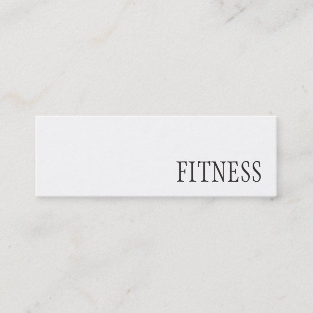 Trendy Creative Fitness Sport Business Card (Front)