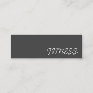 Trendy Creative Grey Fitness Sport Business Card