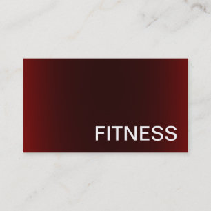 Trendy Creative Red Fitness Sport Business Card