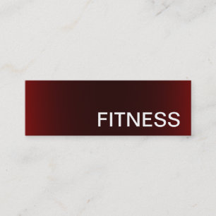 Trendy Creative Red Fitness Sport Business Card