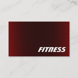 Trendy Creative Red Fitness Sport Business Card