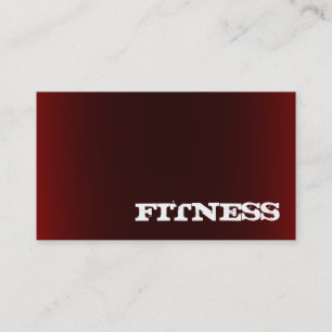 Trendy Creative Red Fitness Sport Business Card