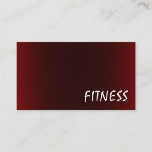 Trendy Creative Red Fitness Sport Business Card