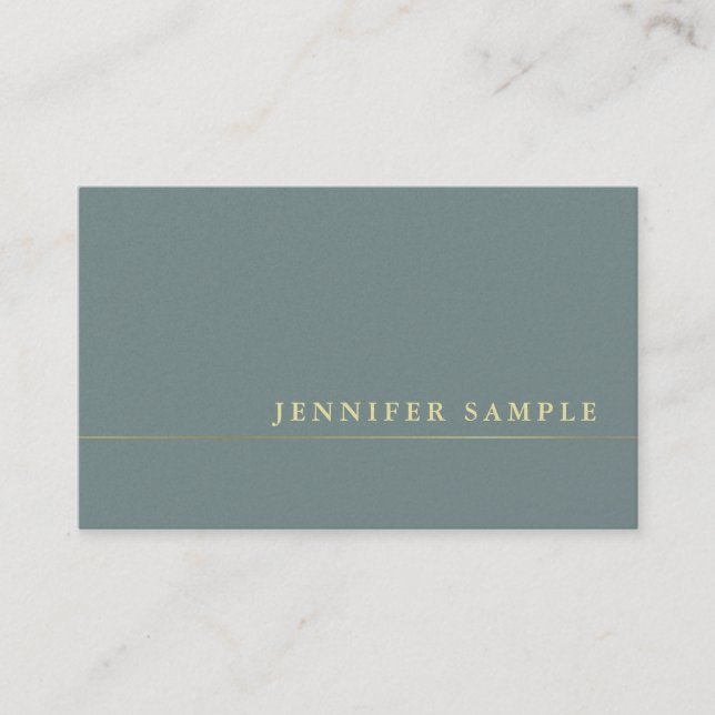 Trendy Creative Stylish Pearl Finish Modern Luxury Business Card (Front)