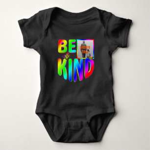 TRENDY CUSTOM BE KIND COLORFUL RAINBOW BUTTERFLIES BABY BODYSUIT