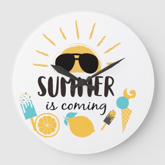 Trendy Custom Design | Personalised Gift, Unique A Large Clock (Front)