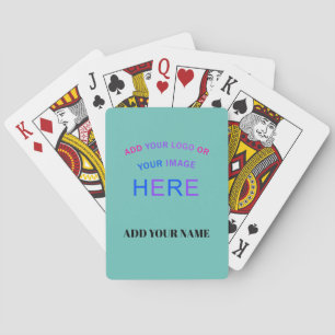 Trendy Customisable Contemporary Trademark Green Playing Cards