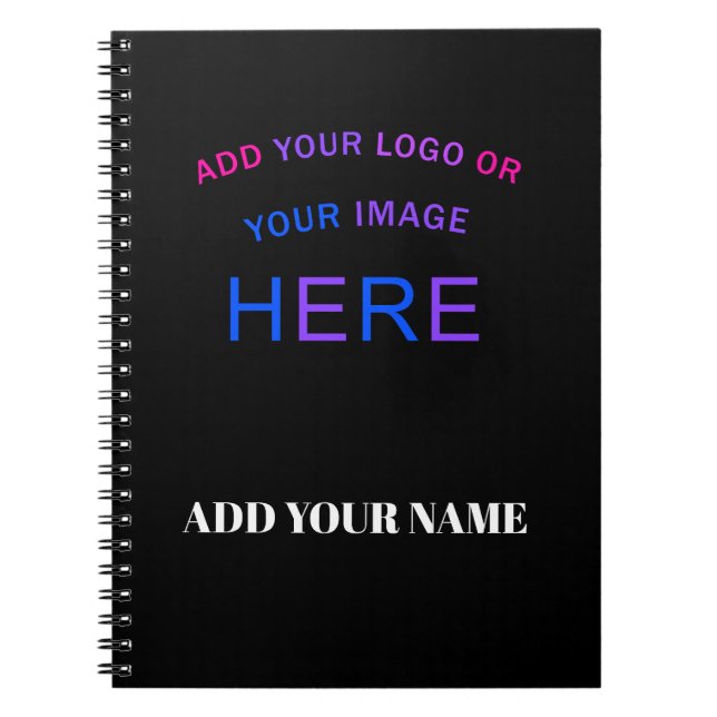 Trendy Customisable Personalised Trademark Logo   Notebook (Front)