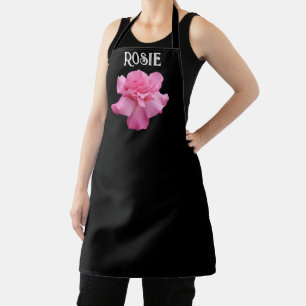 Trendy customizable M pink purple tulip flower Apron